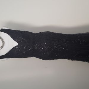 Black gala dress